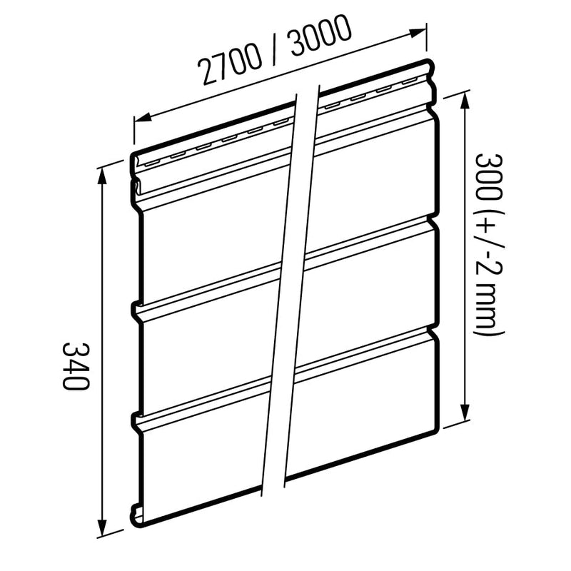 Soffit ceiling panels without perforation - White - VOX Furniture UAE