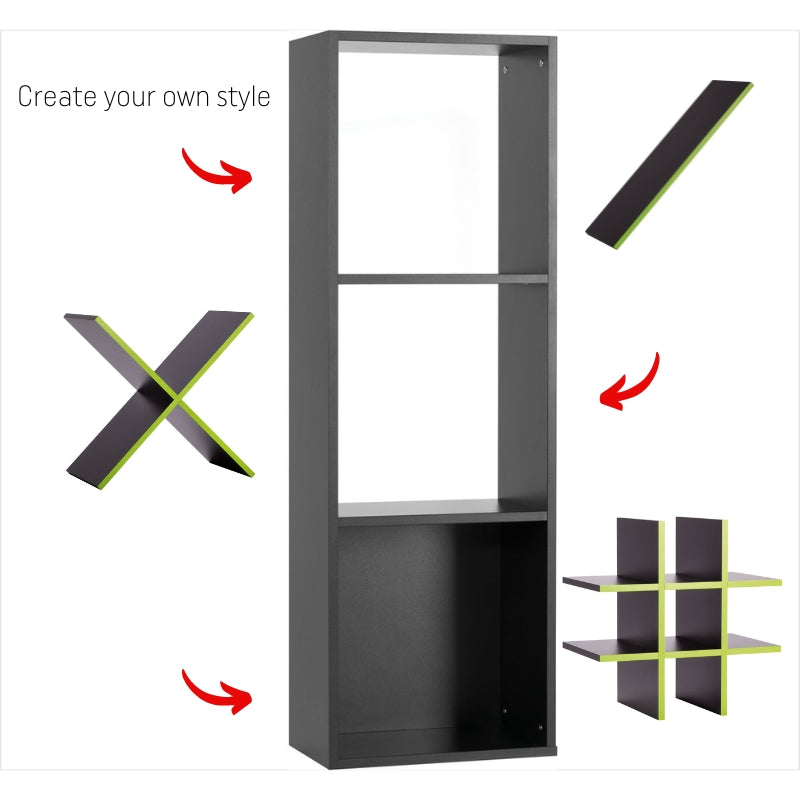 Shelf - black & neon yellow colors - VOX Furniture UAE