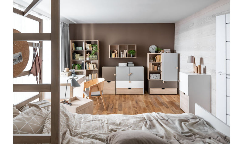 Tall cabinet - Taupe - Voxfurniture.ae