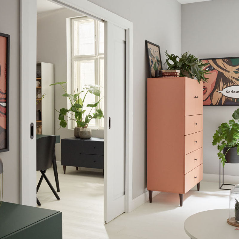 Tall Sideboard - Nude - VOX Furniture UAE