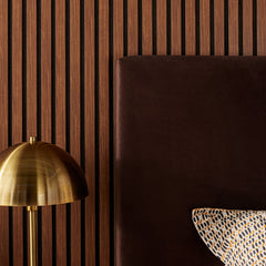 Medium Line Mocca Color 3.05 meters - Slated Interior Wall Panel