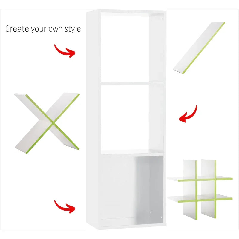 Shelf - White & Neon Yellow Colors