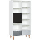 Wide bookcase - Black - Voxfurniture.ae