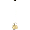 Pendant Light with hanging ball holder - Brass - VOX Furniture UAE