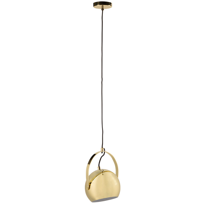 Pendant Light with hanging ball holder - Brass - VOX Furniture UAE
