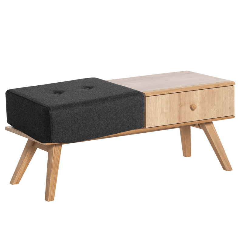 Bench with drawer and cushion - VOX Furniture UAE