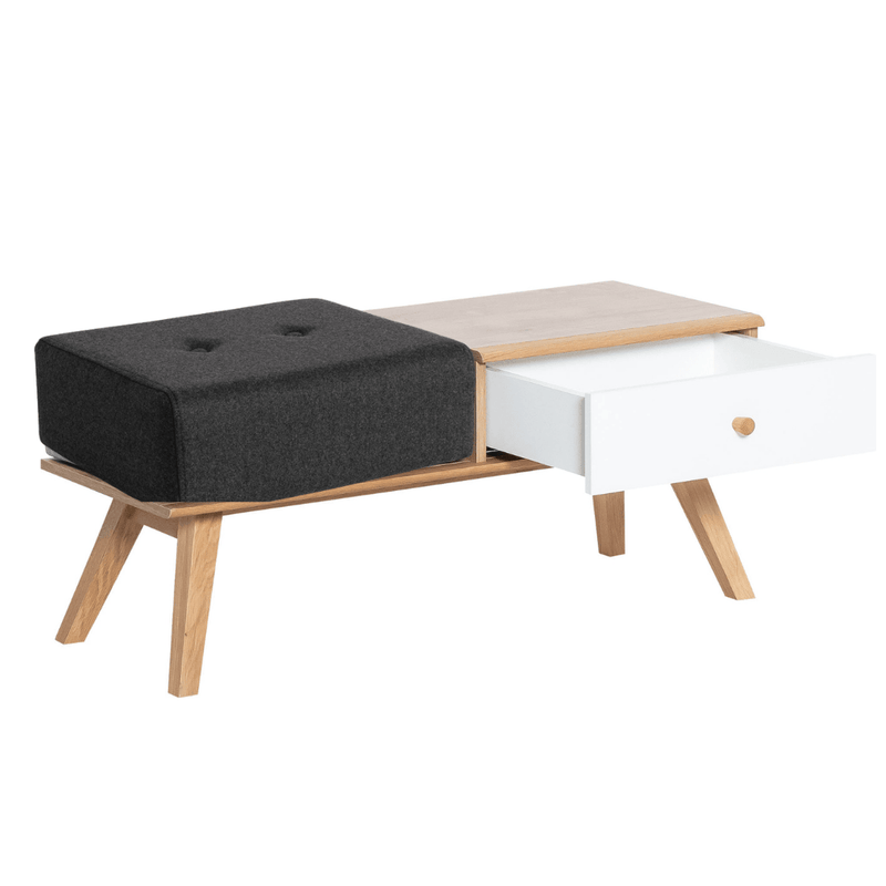 Bench with drawer and cushion - VOX Furniture UAE