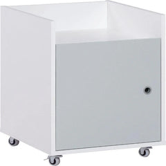 Small Cabinet For Study Desk - Grey Color