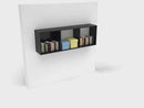 Shelf - white & neon yellow colors
