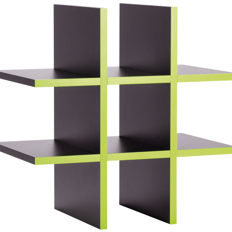 Shelf - black & neon yellow colors - VOX Furniture UAE