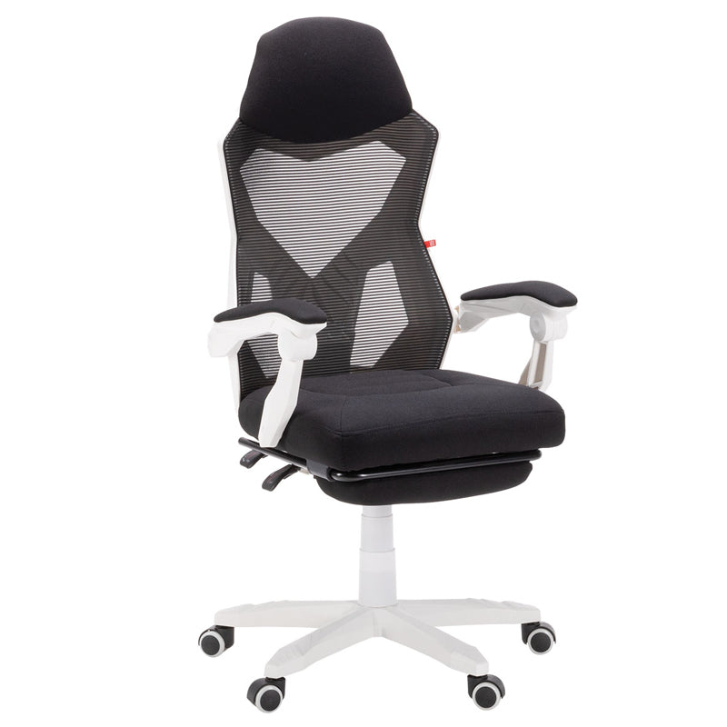 Arrow gaming chair - Black/ white - VOX Furniture UAE