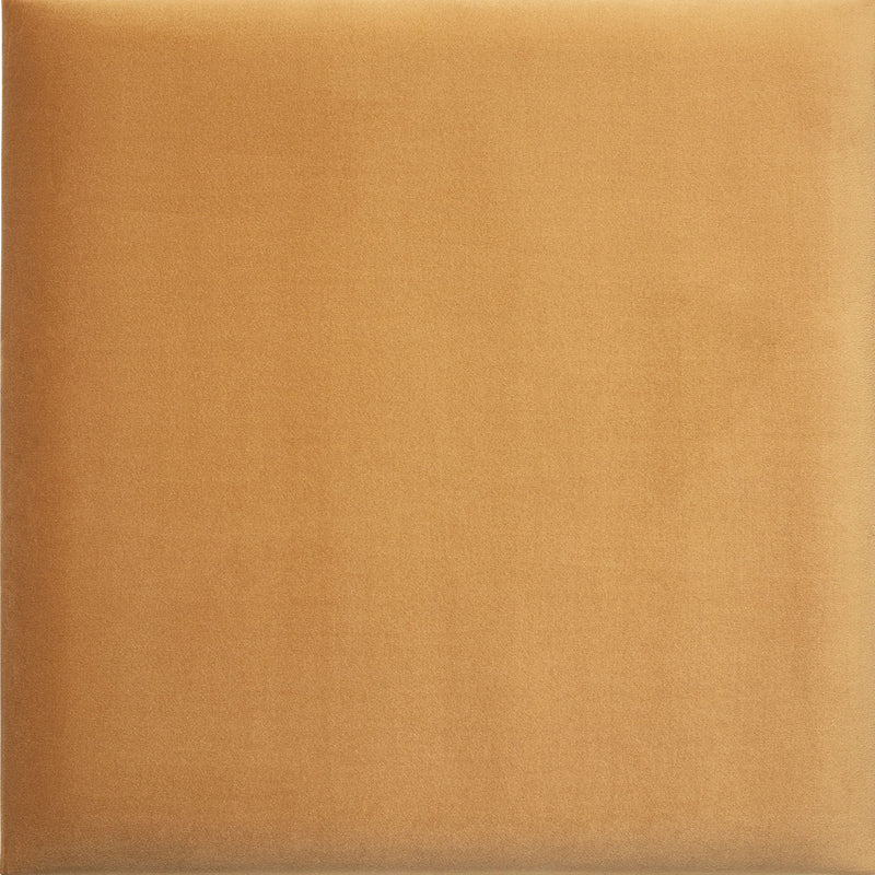 Square upholstered panel - Mustard velvet shiny - VOX Furniture UAE