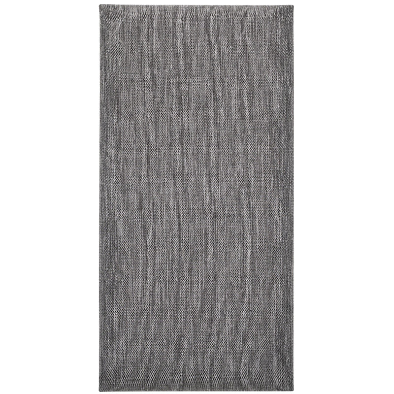 Wide Rectangular upholstered panel - Grey Melange - VOX Furniture UAE