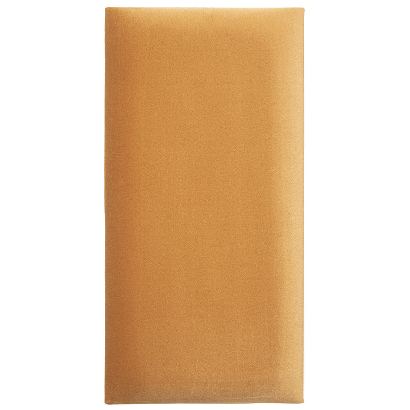 Wide Rectangular upholstered panel - Mustard velvet shiny - VOX Furniture UAE