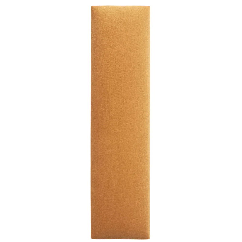 Tall Rectangular upholstered panel - Mustard velvet shiny - VOX Furniture UAE