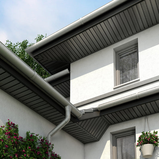Soffit ceiling panels with perforation - Graphite - VOX Furniture UAE