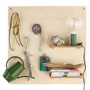 Pegboard Set 2 with pegs & shelves - 60x60 - VOX Furniture UAE