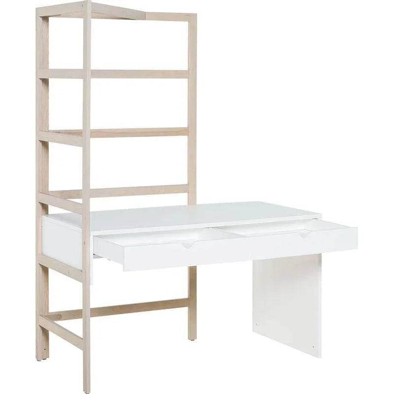 Young VOX Stige Desk 140 with wooden ladder frame for kids and teens bedroom study area.