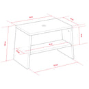 Tuli stools - white/ blue - VOX Furniture UAE