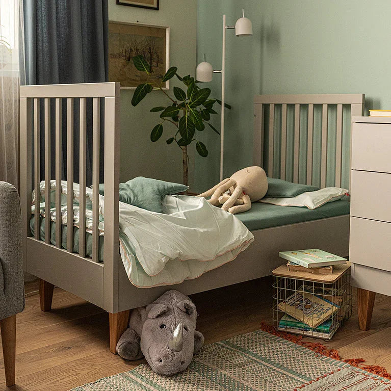 Cot bed fitted sheet - Mint