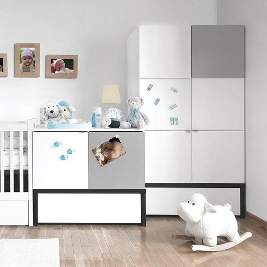 2 Door wardrobe with drawer - Voxfurniture.ae
