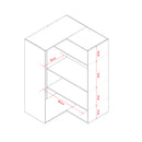 Corner wardrobe - white - VOX Furniture UAE